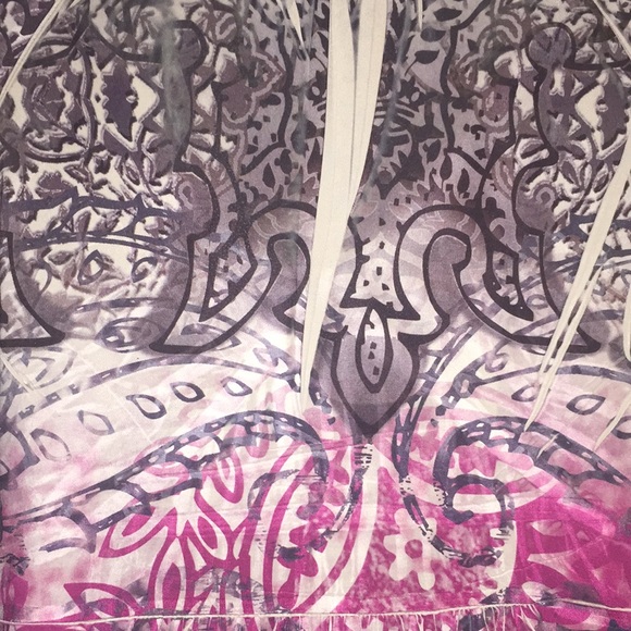 Unity World Wear Ladies Boho Tribal Tunic Top Blouse Size Petite Large LP - Picture 7 of 12